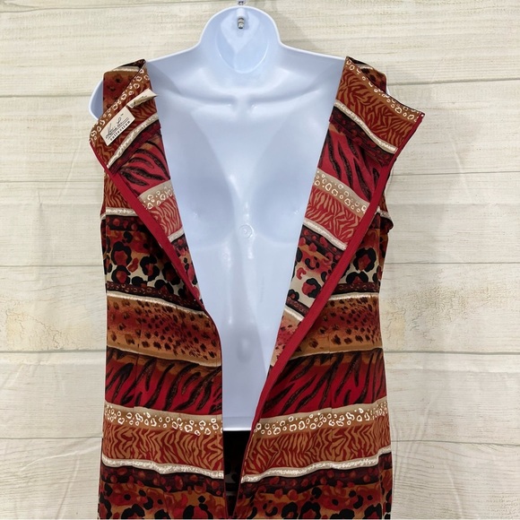 Kathie Lee Brown Animal Print Sleeveless Maxi Dress - Picture 6 of 10